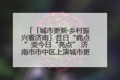 「城市更新·乡村振兴看济南」昔日“痛点”变今日“亮点” 济南市市中区上演城市更新“三部曲”