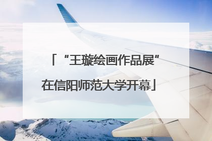 “王璇绘画作品展”在信阳师范大学开幕