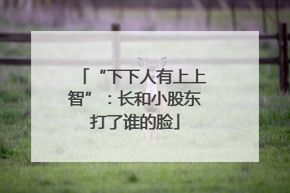 “下下人有上上智”：长和小股东打了谁的脸