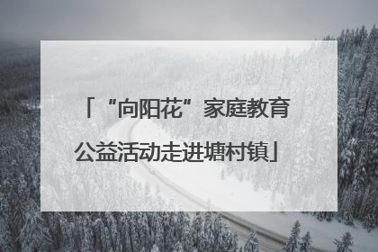 “向阳花”家庭教育公益活动走进塘村镇