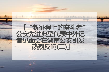 “新征程上的奋斗者”公安先进典型代表中外记者见面会在湖南公安引发热烈反响(二)