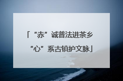“赤”诚普法进茶乡 “心”系古镇护文脉