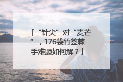 “针尖”对“麦芒”，176袋竹签棘手难题如何解？