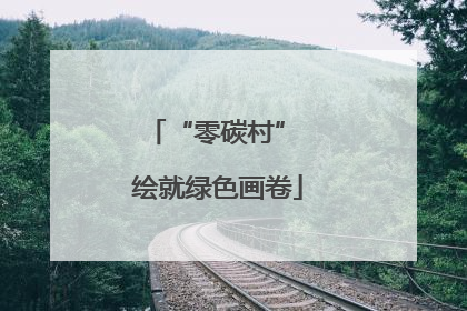 “零碳村” 绘就绿色画卷