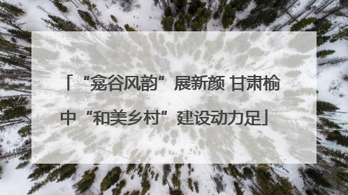“龛谷风韵”展新颜 甘肃榆中“和美乡村”建设动力足