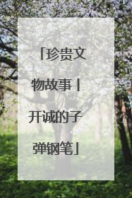 珍贵文物故事丨开诚的子弹钢笔