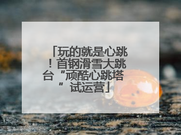 玩的就是心跳！首钢滑雪大跳台“顽酷心跳塔”试运营