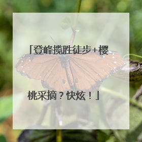 登峰揽胜徒步+樱桃采摘？快炫！
