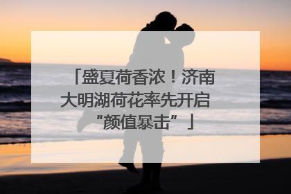 盛夏荷香浓！济南大明湖荷花率先开启“颜值暴击”