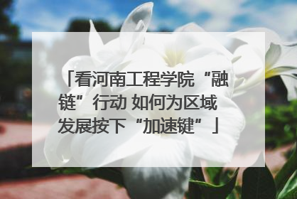 看河南工程学院“融链”行动 如何为区域发展按下“加速键”
