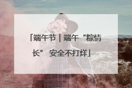 端午节｜端午“粽情长” 安全不打烊