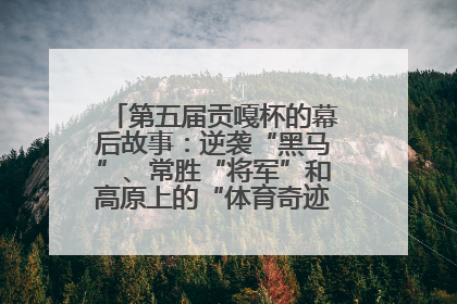 第五届贡嘎杯的幕后故事：逆袭“黑马”、常胜“将军”和高原上的“体育奇迹”丨微纪录