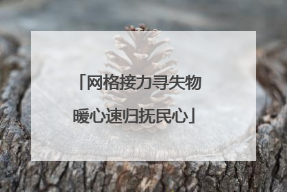 网格接力寻失物 暖心速归抚民心