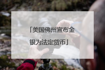 美国佛州宣布金银为法定货币