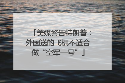 美媒警告特朗普：外国送的飞机不适合做“空军一号”