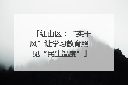 红山区：“实干风”让学习教育照见“民生温度”
