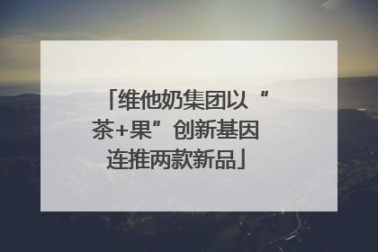 维他奶集团以“茶+果”创新基因连推两款新品