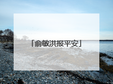 俞敏洪报平安