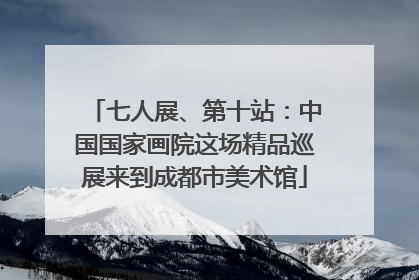 七人展、第十站：中国国家画院这场精品巡展来到成都市美术馆