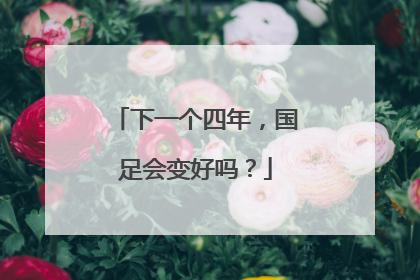 下一个四年，国足会变好吗？