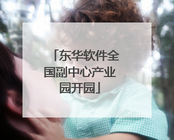 东华软件全国副中心产业园开园