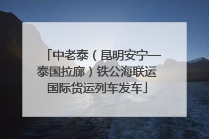 中老泰（昆明安宁—泰国拉廊）铁公海联运国际货运列车发车