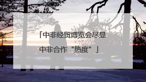 中非经贸博览会尽显中非合作“热度”