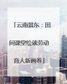 云南景东：田间课堂绘就劳动育人新画卷