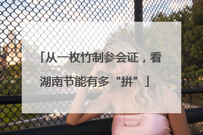 从一枚竹制参会证，看湖南节能有多“拼”