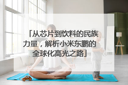 从芯片到饮料的民族力量，解析小米东鹏的全球化高光之路