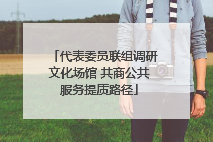 代表委员联组调研文化场馆 共商公共服务提质路径