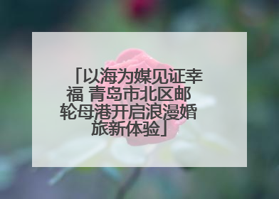以海为媒见证幸福 青岛市北区邮轮母港开启浪漫婚旅新体验