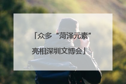 众多“菏泽元素”亮相深圳文博会