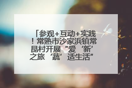 参观+互动+实践！常熟市沙家浜镇常昆村开展“爱‘新’之旅‘蔬’适生活”参观学习活动