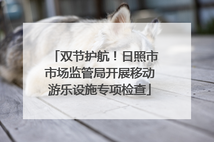 双节护航！日照市市场监管局开展移动游乐设施专项检查