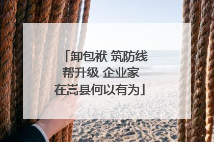 卸包袱 筑防线 帮升级 企业家在嵩县何以有为