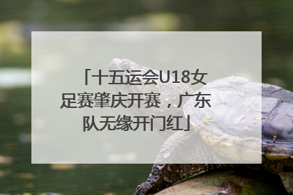 十五运会U18女足赛肇庆开赛，广东队无缘开门红
