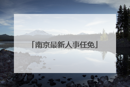 南京最新人事任免