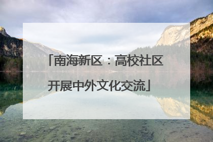 南海新区：高校社区开展中外文化交流