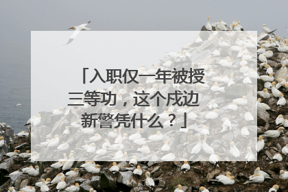 入职仅一年被授三等功，这个戍边新警凭什么？