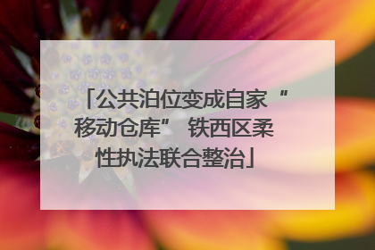 公共泊位变成自家“移动仓库” 铁西区柔性执法联合整治