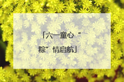 六一童心“粽”情启航