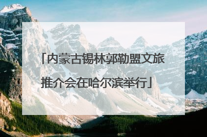 内蒙古锡林郭勒盟文旅推介会在哈尔滨举行
