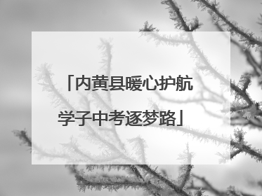 内黄县暖心护航学子中考逐梦路