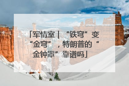 军情室｜“铁穹”变“金穹”，特朗普的“金钟罩”靠谱吗