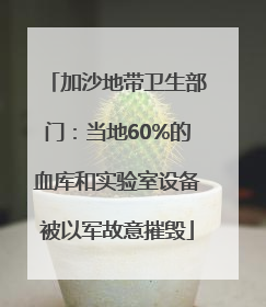 加沙地带卫生部门：当地60%的血库和实验室设备被以军故意摧毁