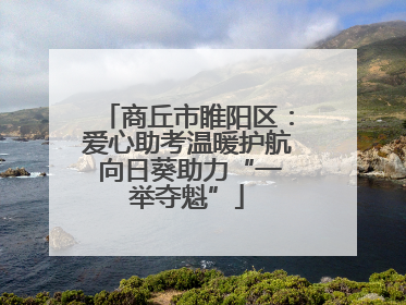 商丘市睢阳区：爱心助考温暖护航 向日葵助力“一举夺魁”