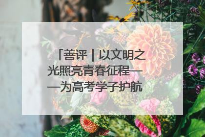 善评｜以文明之光照亮青春征程——为高考学子护航新时代成长之路