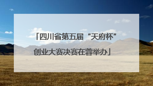 四川省第五届“天府杯”创业大赛决赛在蓉举办