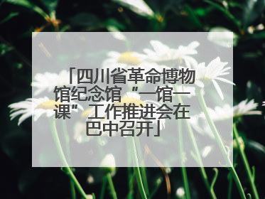 四川省革命博物馆纪念馆“一馆一课”工作推进会在巴中召开